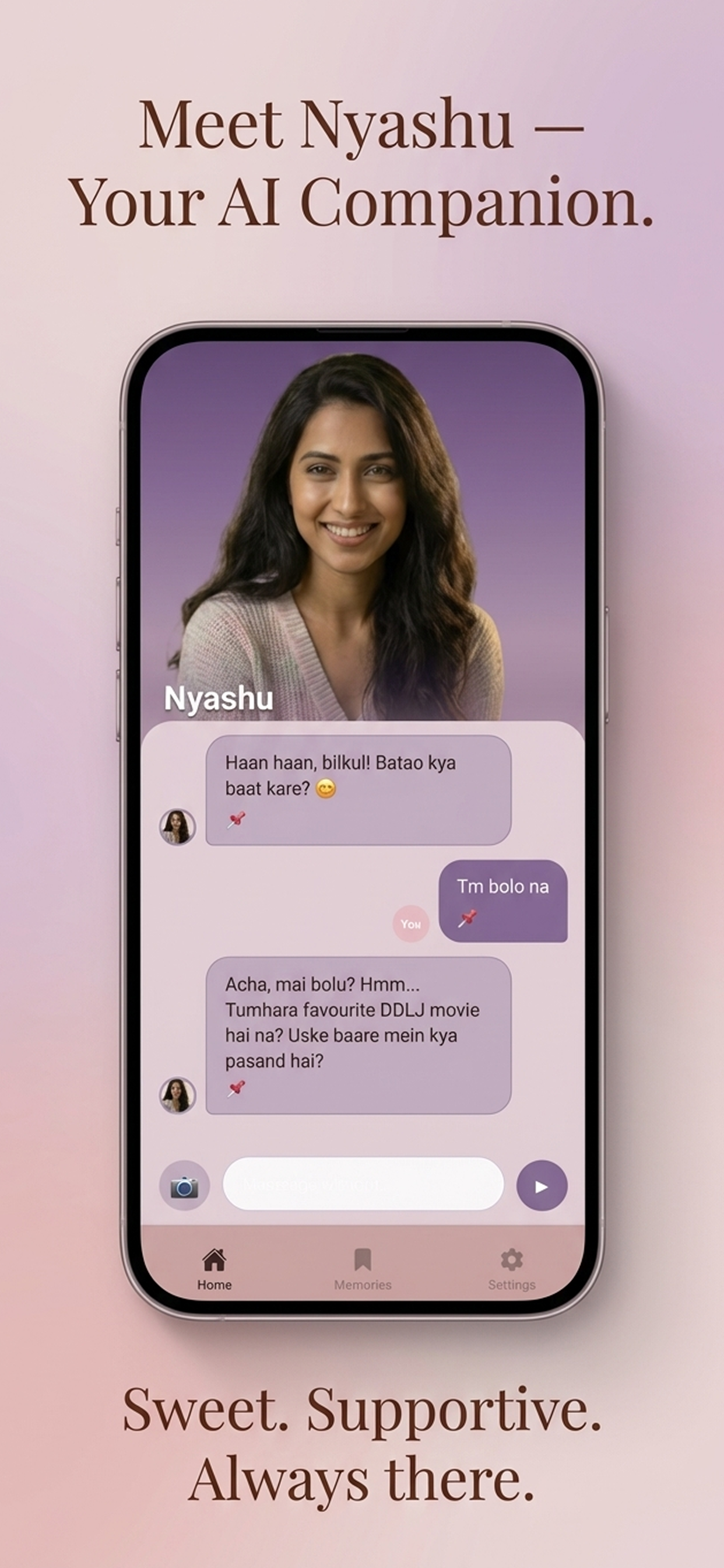 Nyashu App Screenshot - Character Selection